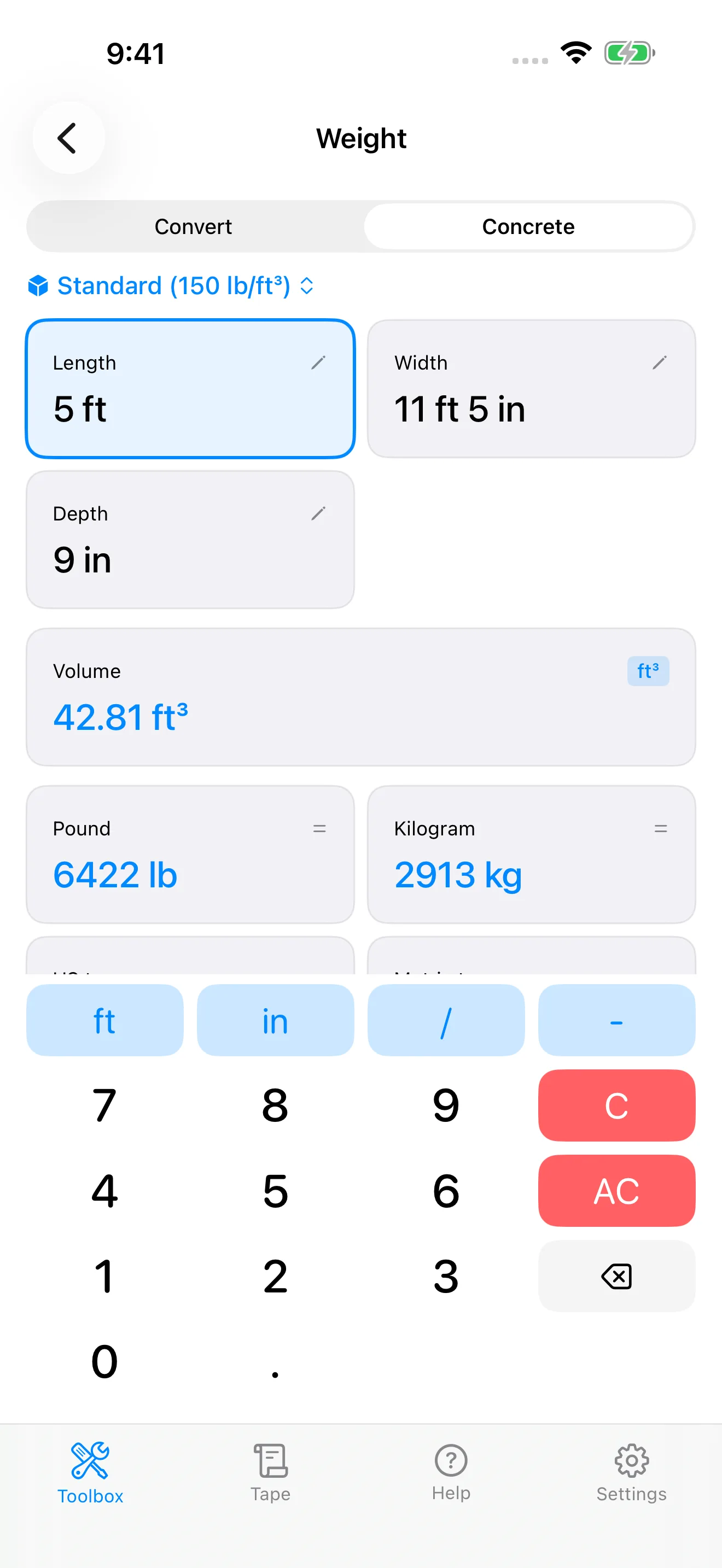 CutOnce material calculator